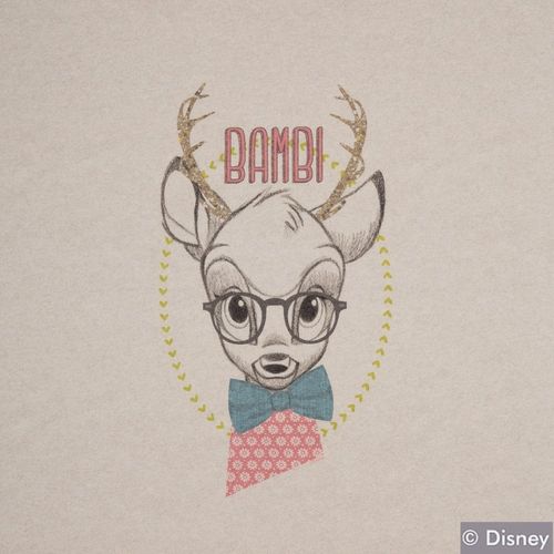 Disney-raporttitrikoo "Bambi",vaaleanpunainen/beige